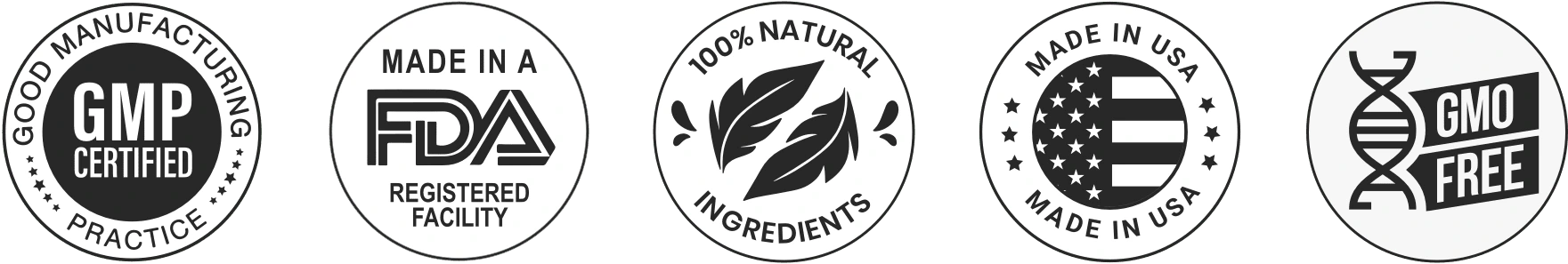 Gluconat Certifications - Natural, Non-GMO, Made in USA